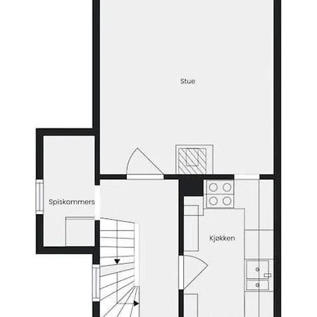 Vila Det Lille Rode Huset Ved Floibanen *